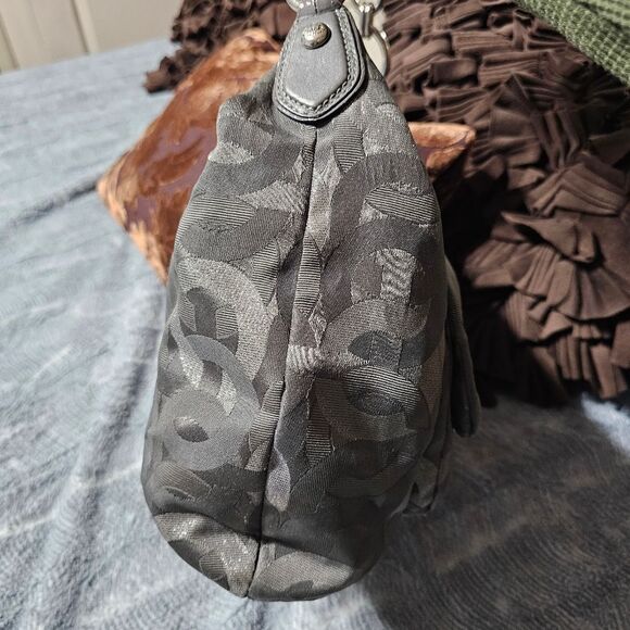 Coach Optic Art Jacquard Hobo Shoulder Bag Purse - Picture 6 of 8